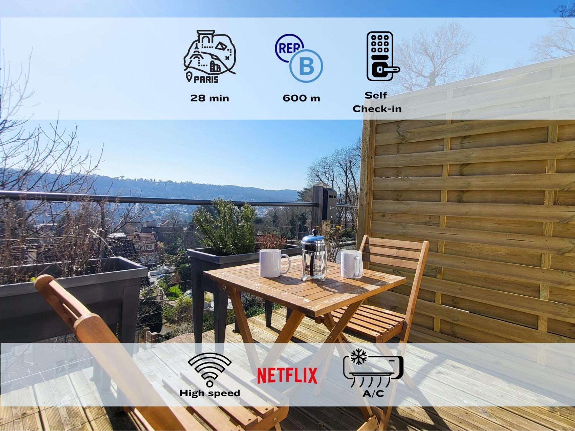 Le Bellevue - Beaux Appartements Avec Vue Splendide Palaiseau Eksteriør bilde