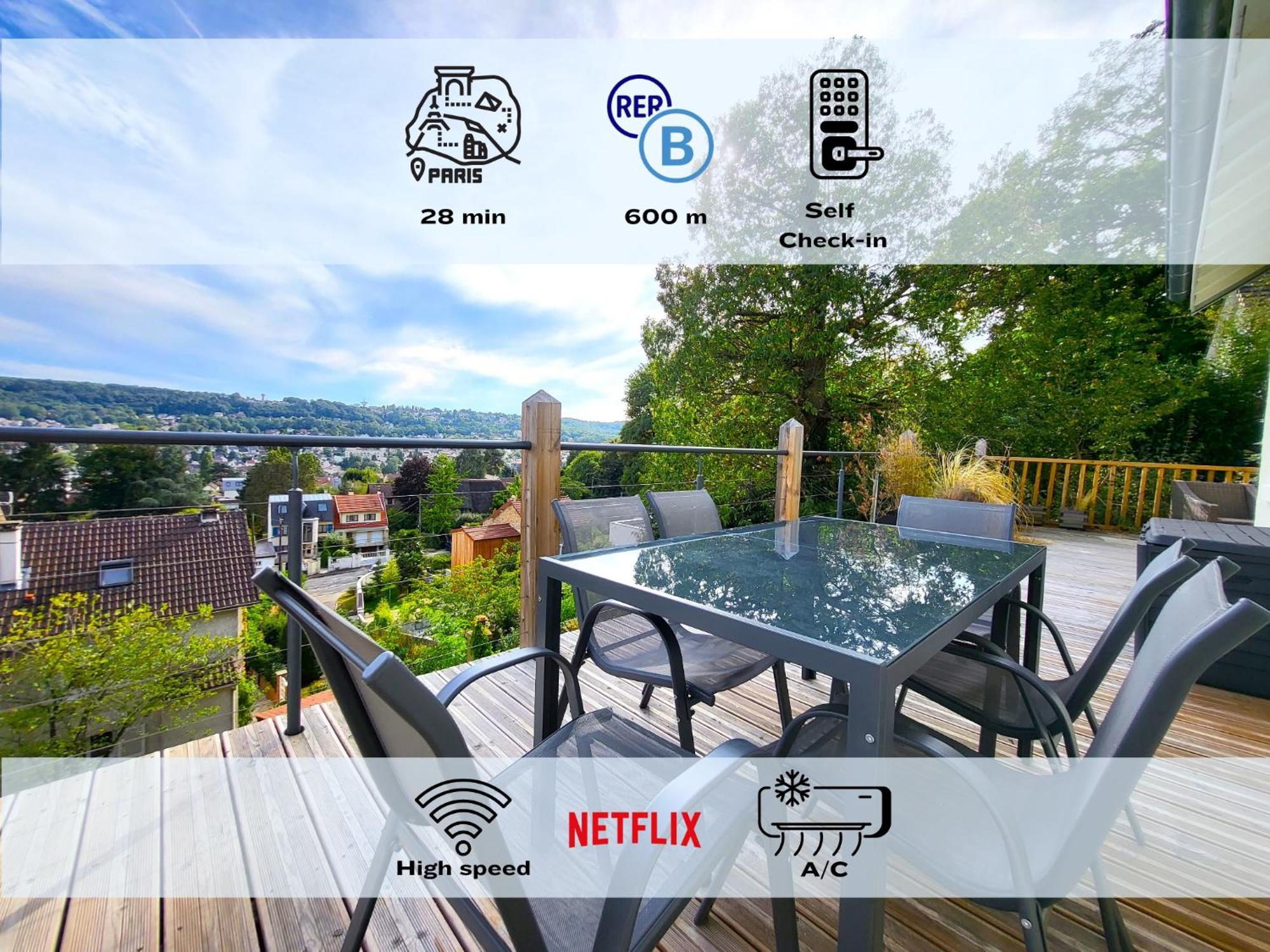 Le Bellevue - Beaux Appartements Avec Vue Splendide Palaiseau Eksteriør bilde
